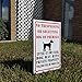 Vibe Ink Beware of Dog Sign No Trespassing - 12 x 18 inches - Double Sided Print - 4mm Corrugated Plastic - Waterproof - Metal H-Stake Included! (1)
