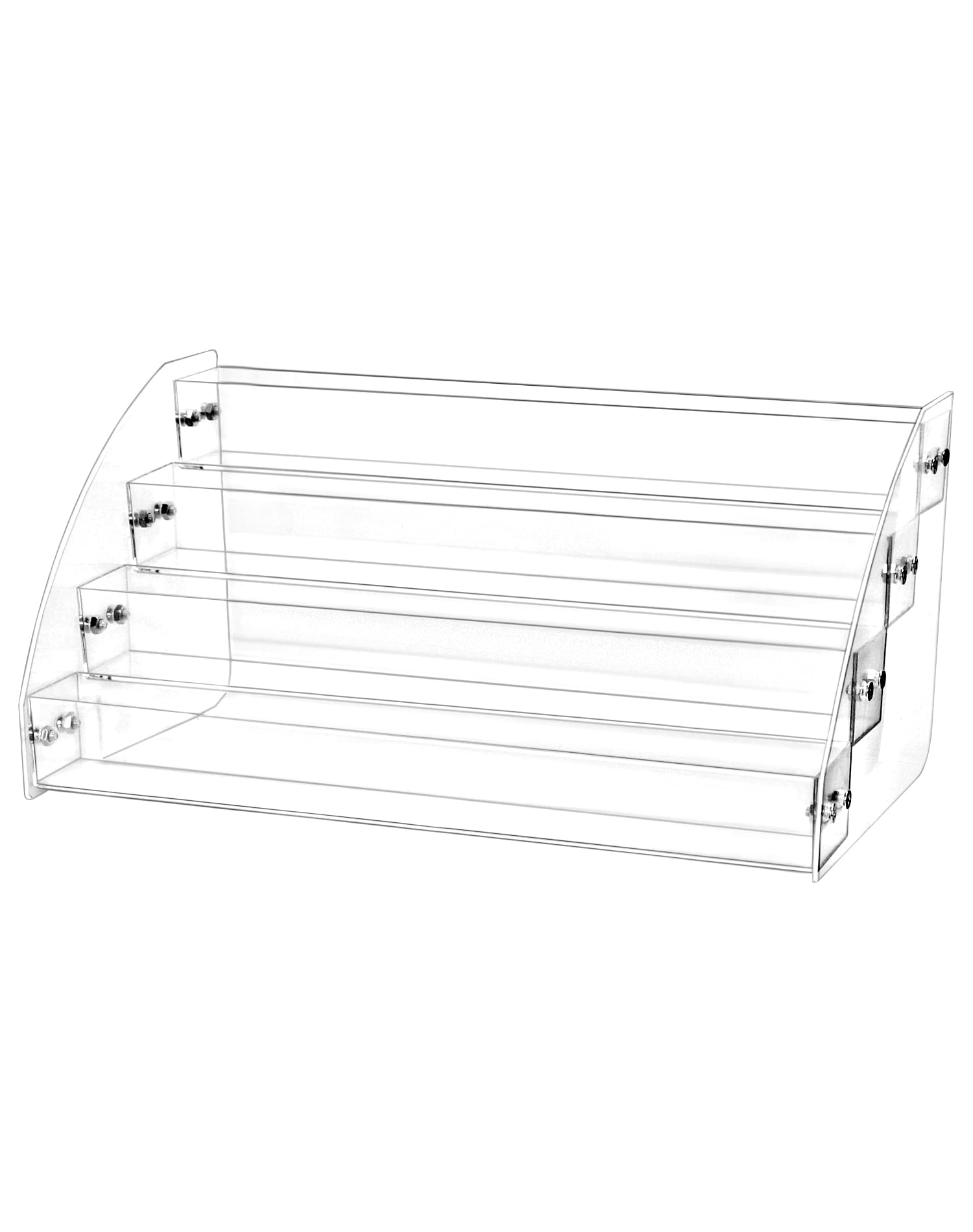 QWORK® 4-Tier Nail Polish Holder Organizer - Clear Acrylic Rack, Holds 40 Bottles