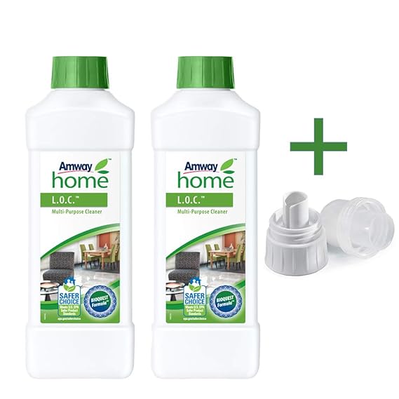 Mehrzweckreiniger L.O.C. 2 x 1 liter + Dosier- und Messkappe AMWAY - Der L.O.C. Mehrzweckreiniger wird mit allen Arten von Sc