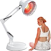 Hoakya Near Infrared Lamp, Infrared Therapy Bulb Heat Lamp Red Light Therapy for Body Joint Pain and Muscle Aches Infrared Light Home Use Device