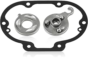 Eumti Power Clutch Easy Lever Pull Kit Reduced Effort Outer Inner Ramp with Transmission Side Cover Gasket for 1987-Up Harley Big Twin Dyna Softail Touring & M8 Model with Mechanical Clutch