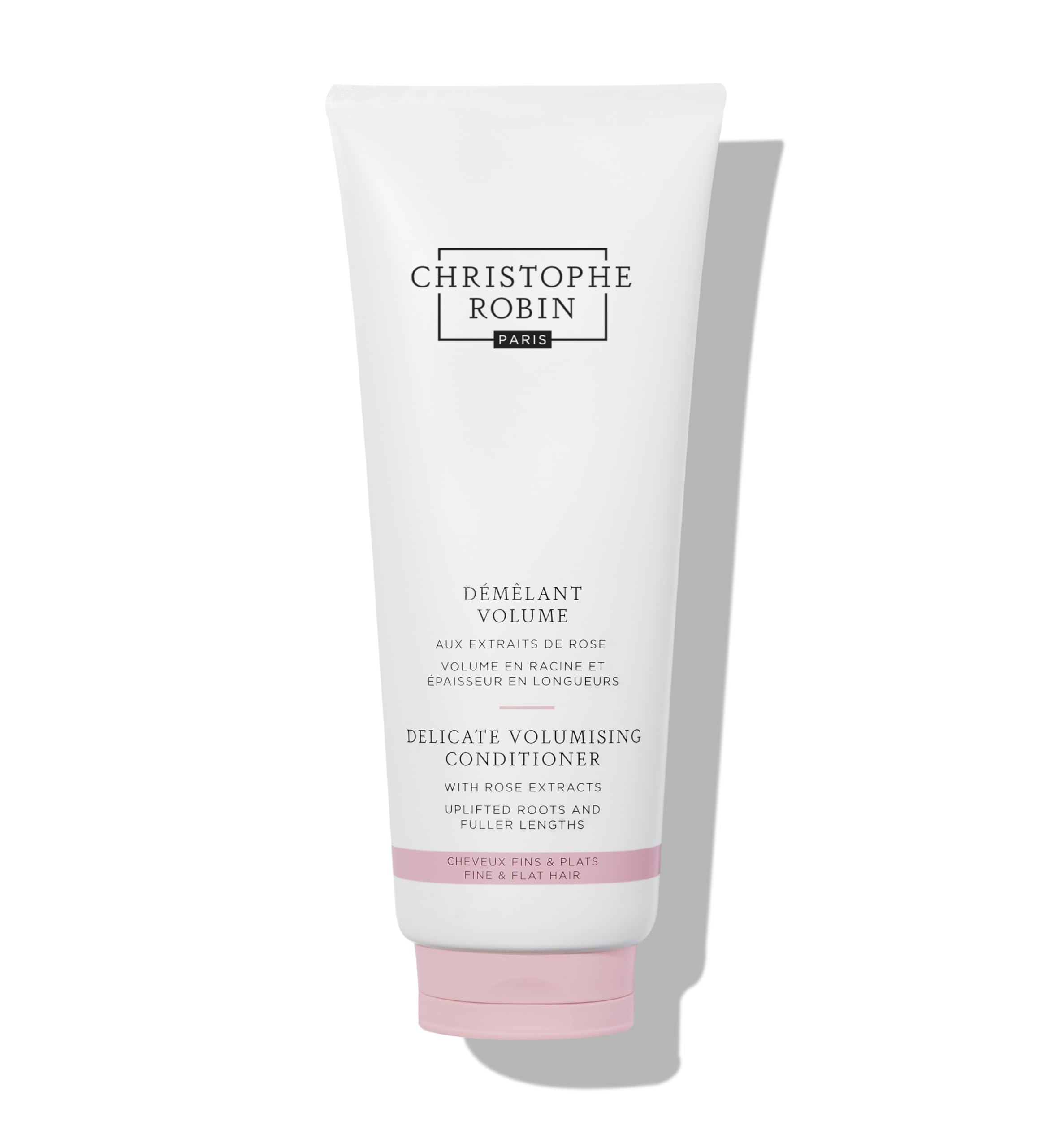 Christophe Robin Delicate Volumising Conditioner with Rose Extracts 200ml– Lightweight, 97% Natural Formula with Rosehip & Baobab – Detangles, Nourishes & Adds Volume for Fine Hair — image 1