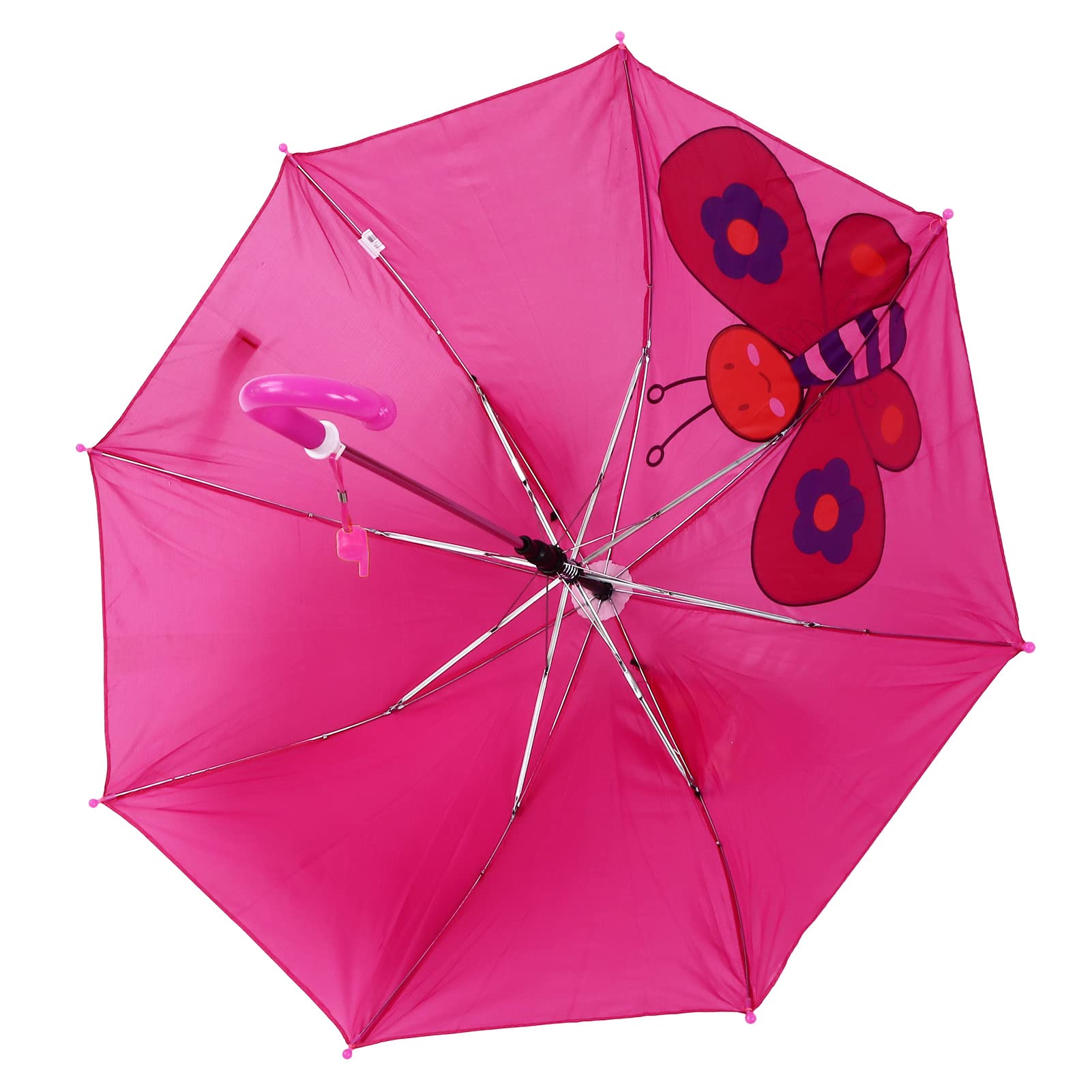 Girls Umbrella, Easy Rain Umbrella Wide Application Premium Material for Travel for Outdoor(Rose Red)