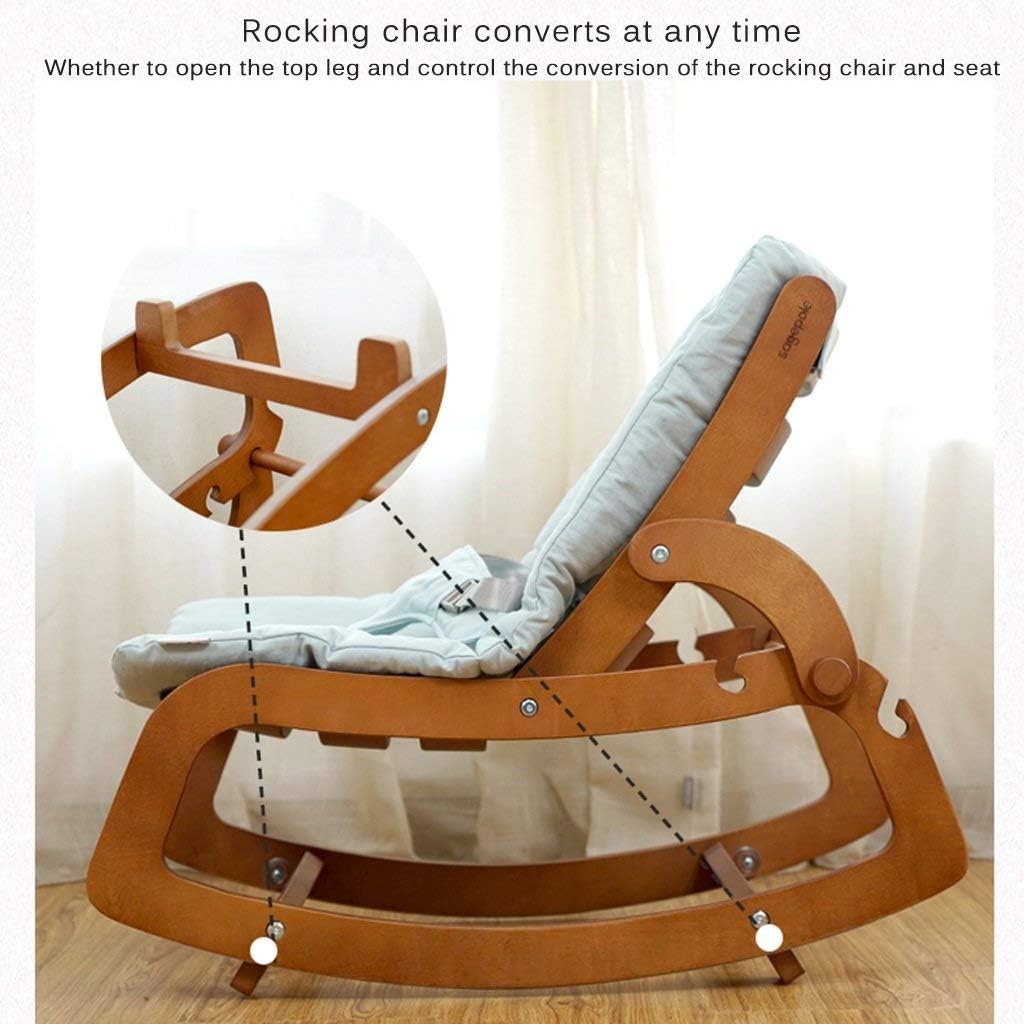sagepole baby wood rocker