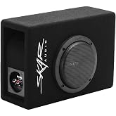 Skar Audio EVL-1X65D4-V-LP 6.5" 400 Watt Low Profile Slot Port Loaded Car Subwoofer Enclosure