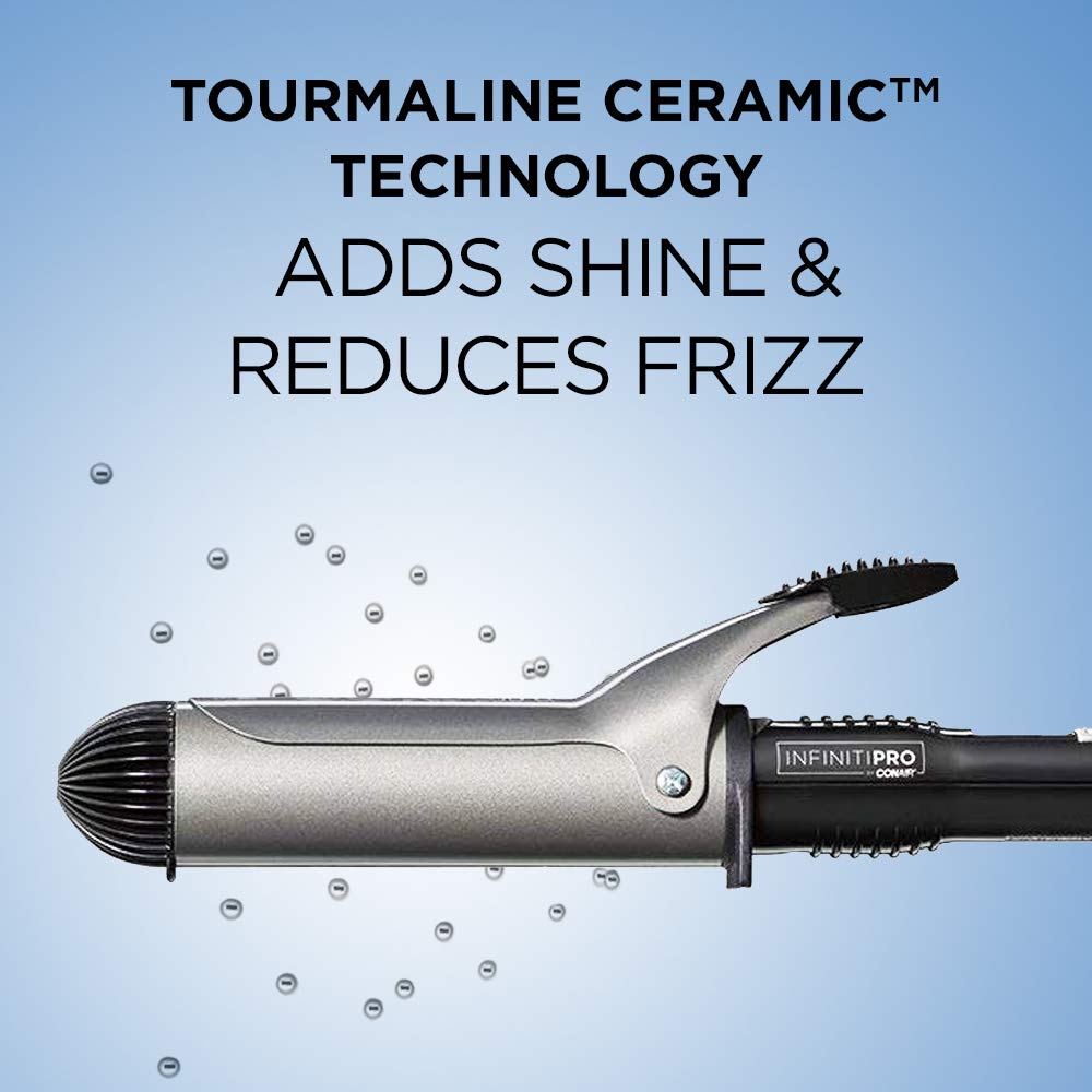 INFINITIPRO BY CONAIR Nano Tourmaline Ceramic Curling Iron, 1 1/2-inch Curling Iron: Beauty