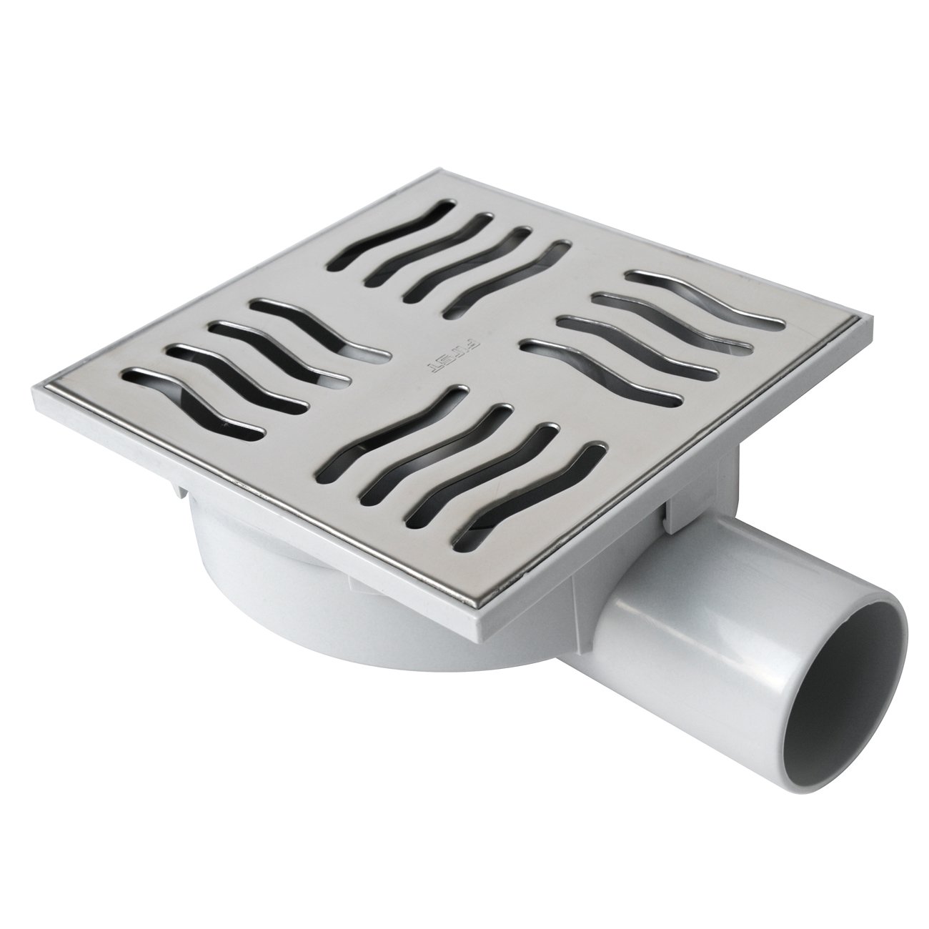 FIRST PLAST CHABS15IN ABS Manhole with Stainless Steel Grill, 150x150 mm