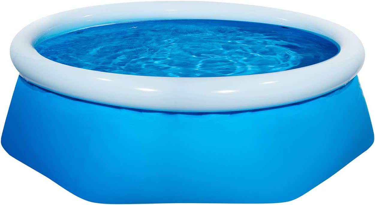 CORATED Inflatable Swimming Pool for Kids and Adults, Above Ground Pools for Family Outdoor, Garden, Backyard Summer Water Party (8Ft x 26In)