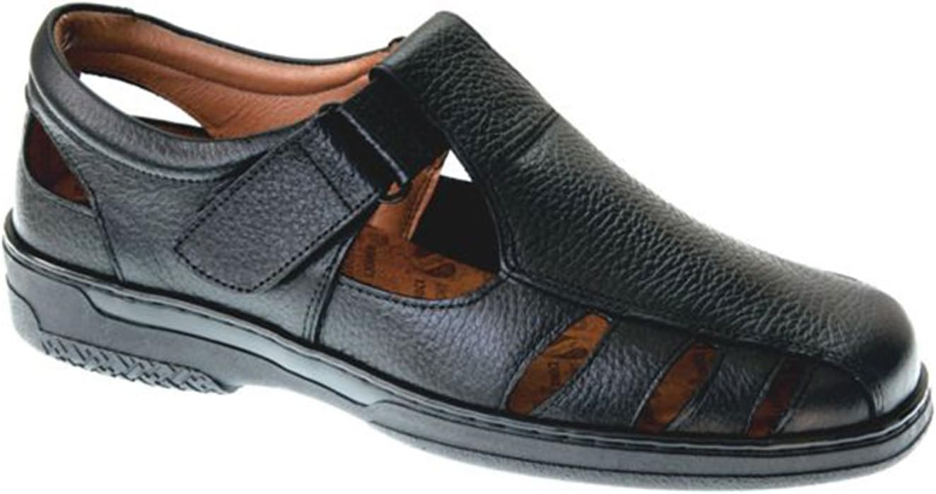 Special Men's Sandals Diabetics in Black