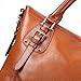 Obosoyo Women's Handbag Genuine Leather Tote Shoulder Bags Soft Hot Sorrel Big