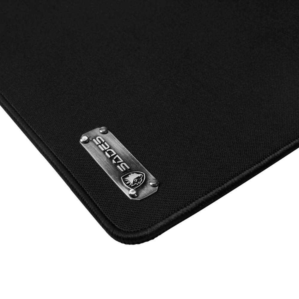 SADES Gaming & Office Desk Pad, 30.71 x 11.81 inches SKADI Large Size Cloth Well-in-Control Gaming Mouse Pad with Anti-Fraying Stitched Frame & Rubber Base, Dual Use Desk Writing Mat at Home