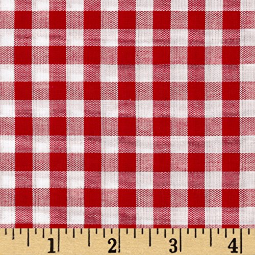 Richland Textiles Richcheck 60in Gingham Check 1/4in Red Fabric By The Yard