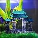 Saim Aquarium Decorations Resin Ancient Temple Ruins Ornament Fish Tank Decoration