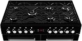 Beko KDVF100K 100cm Dual Fuel Range Cooker Black view 3
