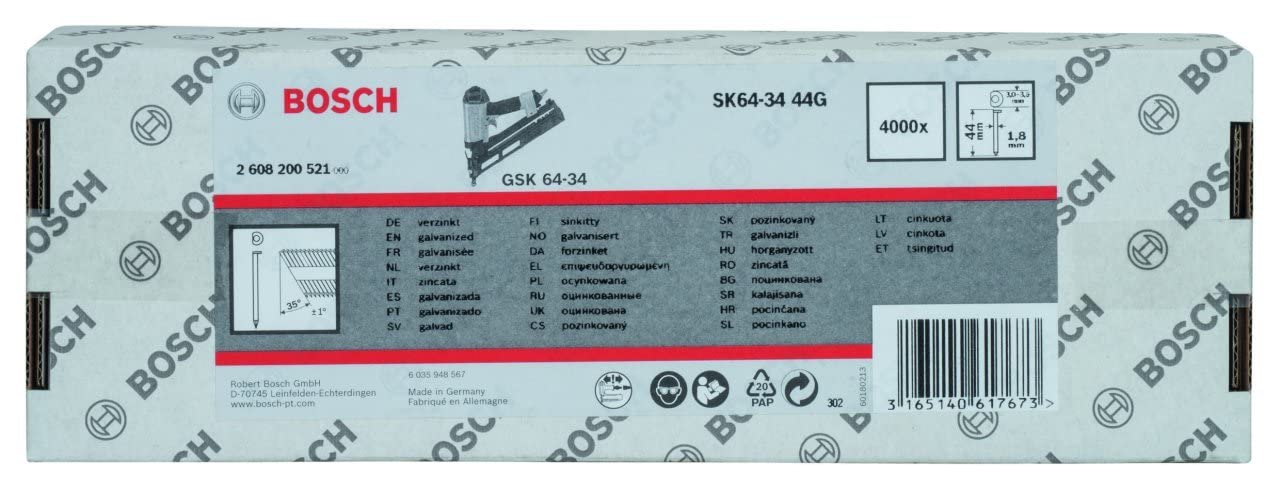 Bosch 2608200521 44 mm Galvanized Finish Nail