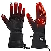DINSVTA Heated Gloves for Women Men Rechargeable Waterproof,Glove Liners Ski Snow Gloves for Cold Weather Winter Hand Warmers