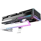 EZDIY-FAB 5V ARGB GPU Holder Brace Graphics Card GPU Support Video Card Holder Bracket, Strenchable Structure, Video Card Sag Holder/Holster Bracket Support RX7990XTX, RTX4090, White-341-1