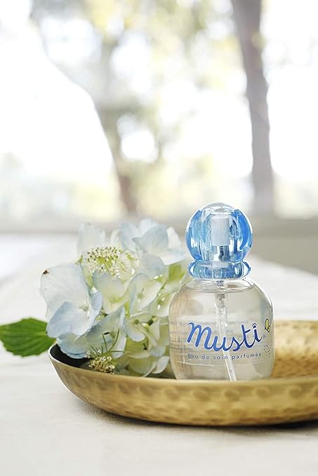Mustela Musti Eau de Soin-Perfume bebé 50 ml. vaporizador, Negro