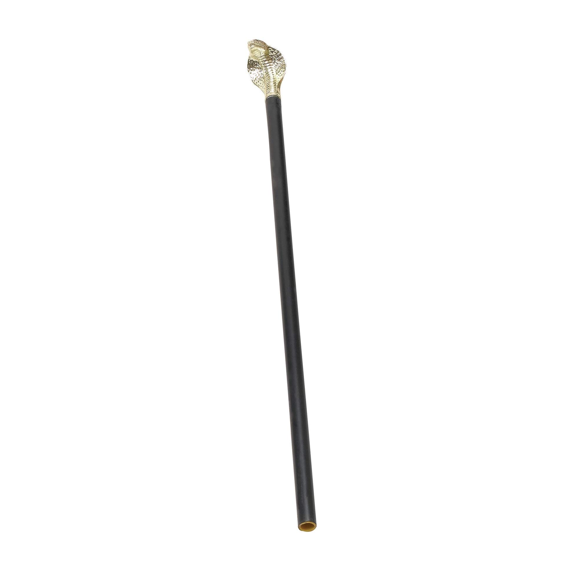 Bristol Novelty BA726 Cane with Snake Head Handle, Unisex-Adult, One Size