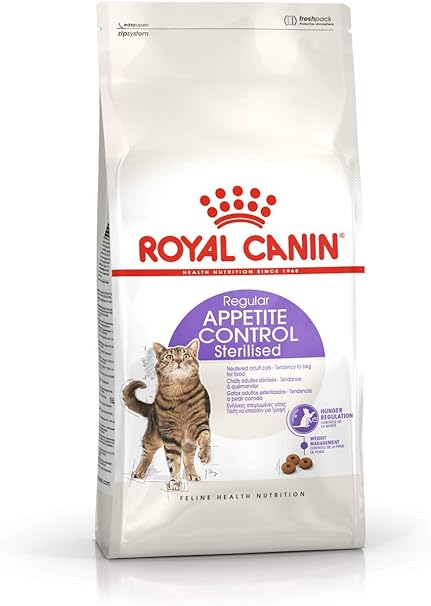 Royal Canin Sterilised Appetite Control Chat Sterilise Quemandeur 1 A 7 Ans Sac 2 Kg Amazon Fr Animalerie