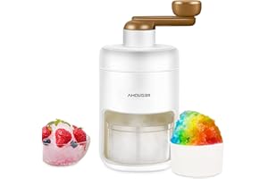 AHOUGER Ice Shaver Machine, 2023 Premium Portable Shaved Ice Snow Cone Machine with Free Ice Cube Trays - Enjoy Ice Anywhere,