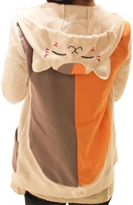 Amazon 夏目友人帳 アニメ にゃんこ先生風 パーカーほっこり ニャンコ先生男女兼用 ジャージー コスプレ衣装 普段着 S コスプレ 仮装 通販