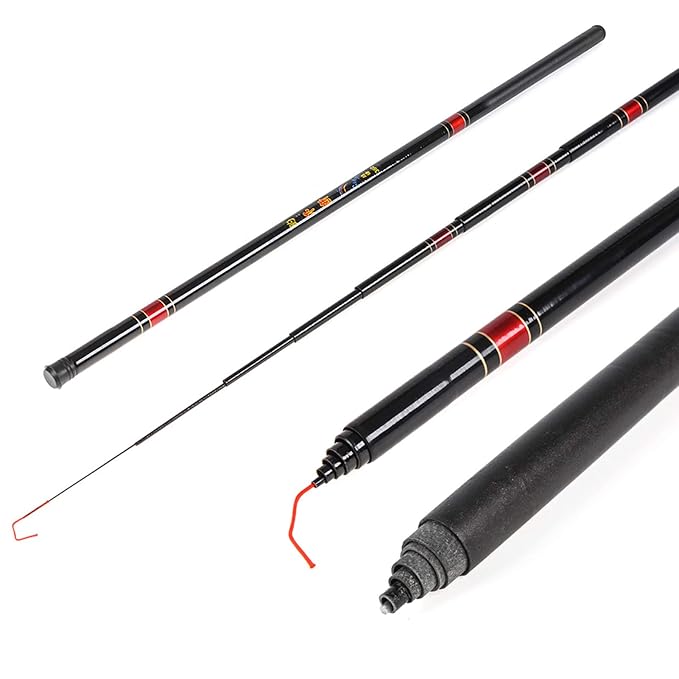 Honorall Lightweight Stream Hand Pole Telescopic Fishing Rod Stream