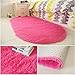 YOH Super Soft Area Rugs Silky Smooth Bedroom Mats for Living Room Kids Room Multicolor Optional Home Decor Carpets 2.6’x5.3’ (Rose Red)