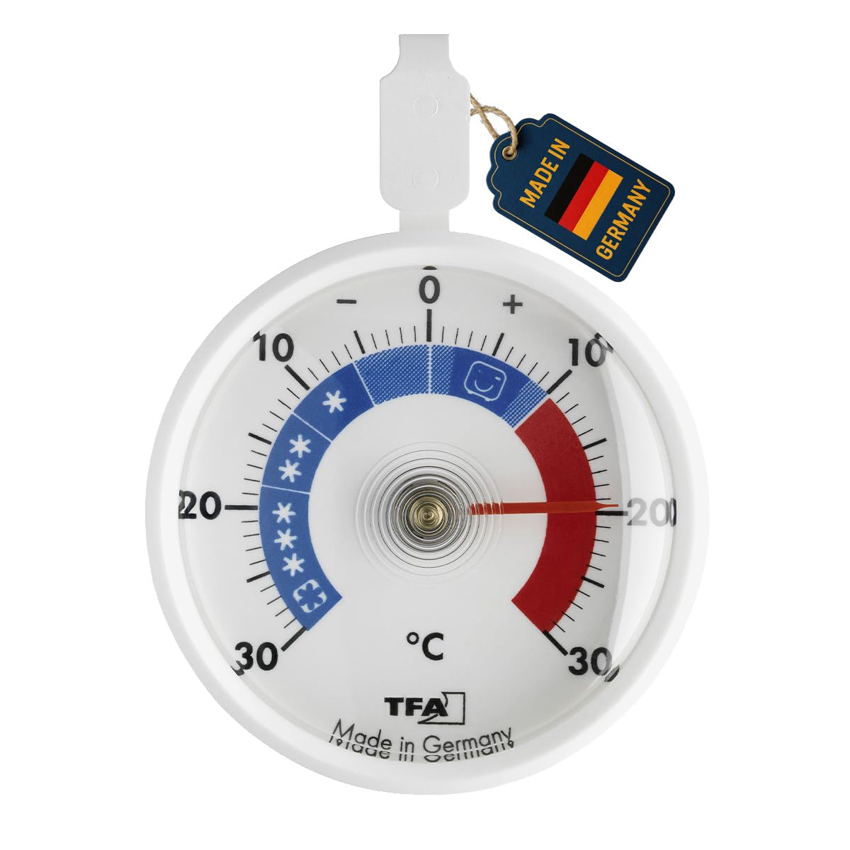 TFA Dostmann Analog Cooling Thermometer Small Handy Fridge Freezer Control L 72 x W 21 x H 95 mm