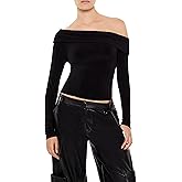 Forever 21 Womens Foldover Off-The-Shoulder Top