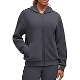G4Free Smoofit Modal Soft Women's Full Zip Jackets Loose Fit Casual Hoodies Long Sleeve Tops with Pockets