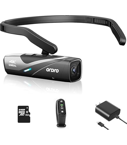 ORDRO EP8 最新型 Vlog 4K ウェアラブル式 ビデオカメラ Amazon.com : ORDRO EP8 4K Video Camera for Vlogging, 2.0 Gimbal