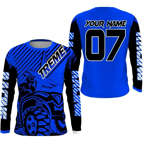 POPUP限定throwback2000 TB Motocross Jersey Amazon.com: Custom Motocross Jersey Turquoise Kid&Adult