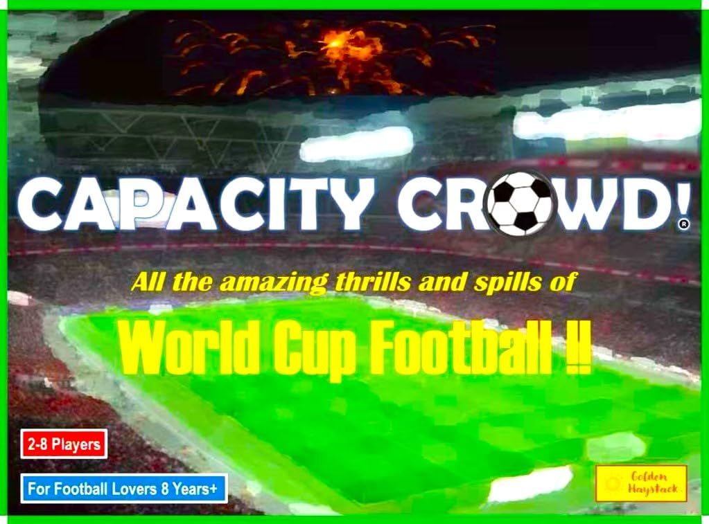 CAPACITY CROWD! Football Board Game, World Cup Strategy Game, Family Game for Ages 8+