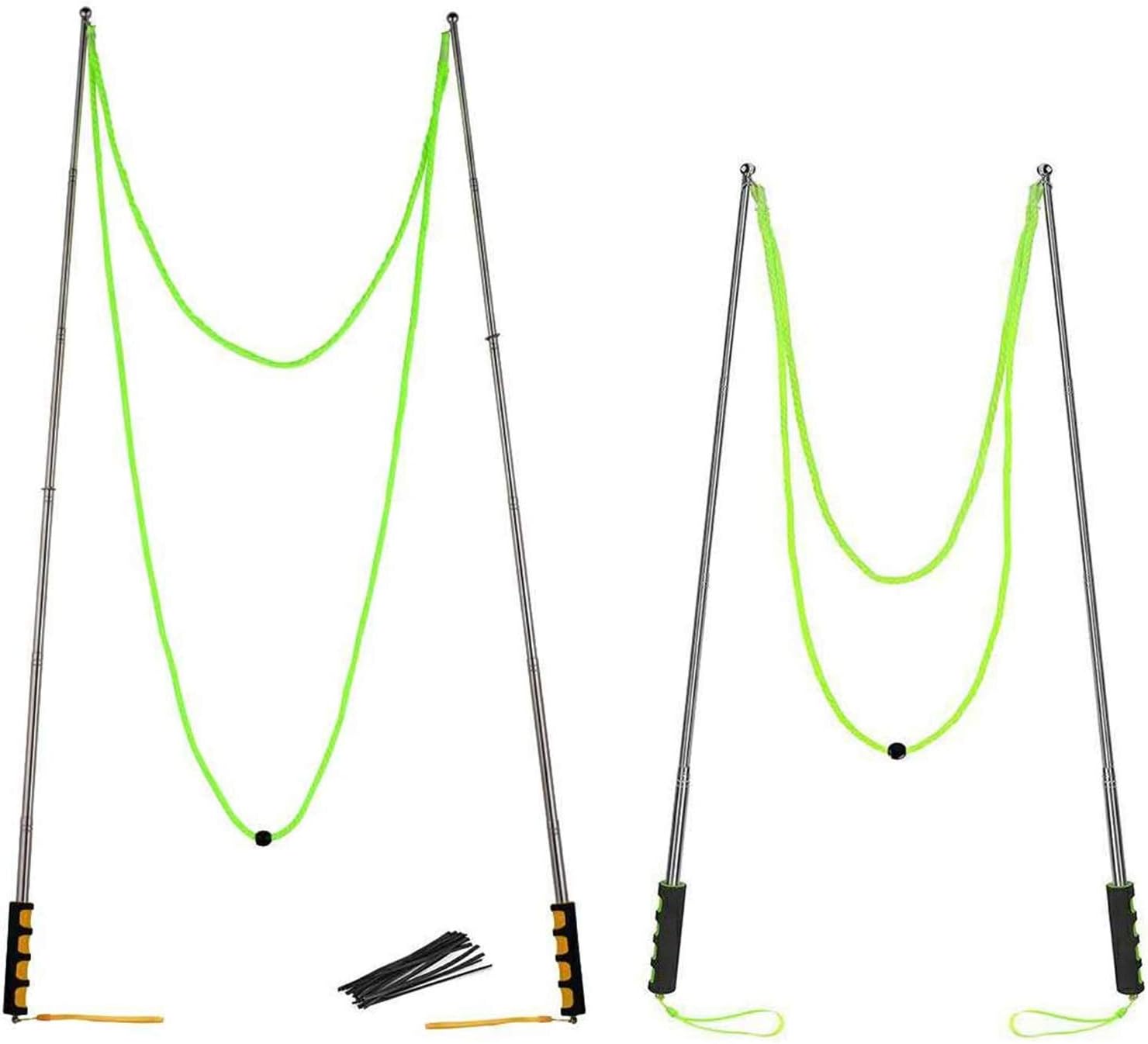 UBITREE Bubble Wand Giant Bubble Wands for Kids Bubble Wand Stainless Steel Telescopic Design Big Bubble Wand Easy Carrying Large Bubble Wands for Bubble Party Favors Outdoor Toy for Kid, 2 PACK