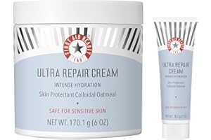 First Aid Beauty - Ultra Repair Cream, Intense Hydration Whipped Colloidal Oatmeal, Clinically Proven to Strengthen Skin Barrier in 7 Days & Helps Relieve Eczema, Luxury Moisturizer, 6 oz + Bonus, 2ct