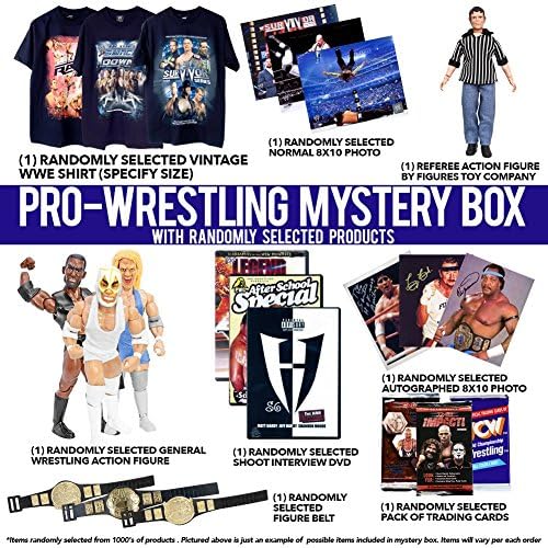 Professional Wrestling Themed Mystery Box With Adult LARGE Shirt