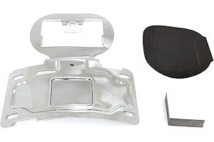 Cyreedom Motorcycle License Plate Frame License Bracket Mount Kit for Harley Electra Glide Road Ultra Limited CVO FLHTKSE FLHTCU FLHTCUL FLHTKL FLTRUSE (Chrome)