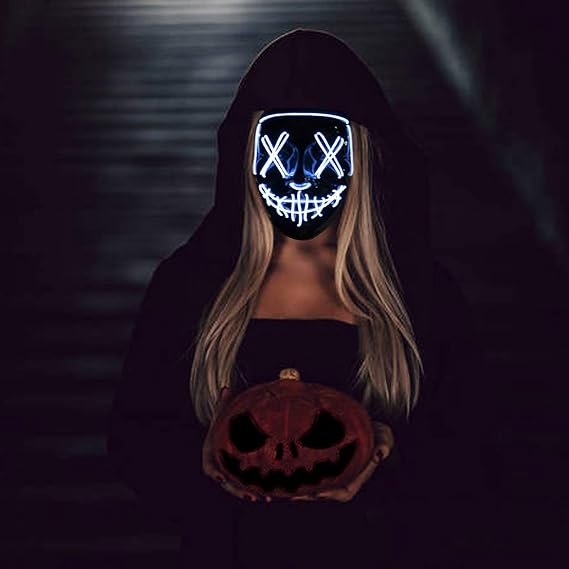 Buy Halloween Led Light Up Mask Purge Mask Light Up, Glowing Mask