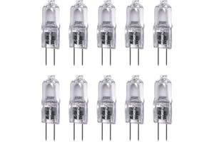 VSTAR 10 Watt T3 G4 Base 12 Volt 2500 Hours Light Bulb 10W 12V 2900K Landscape,10 Pack