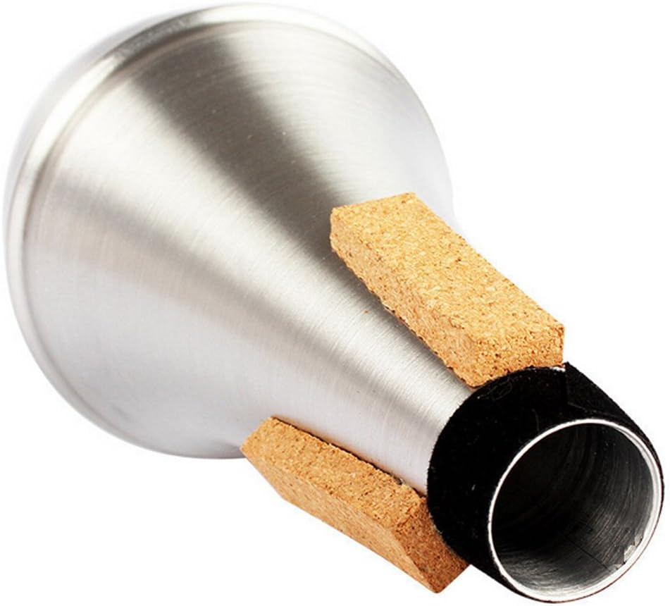 Honbay Lightweight Aluminum Practice Trumpet Mute Silencer for Jazz: Musical Instruments