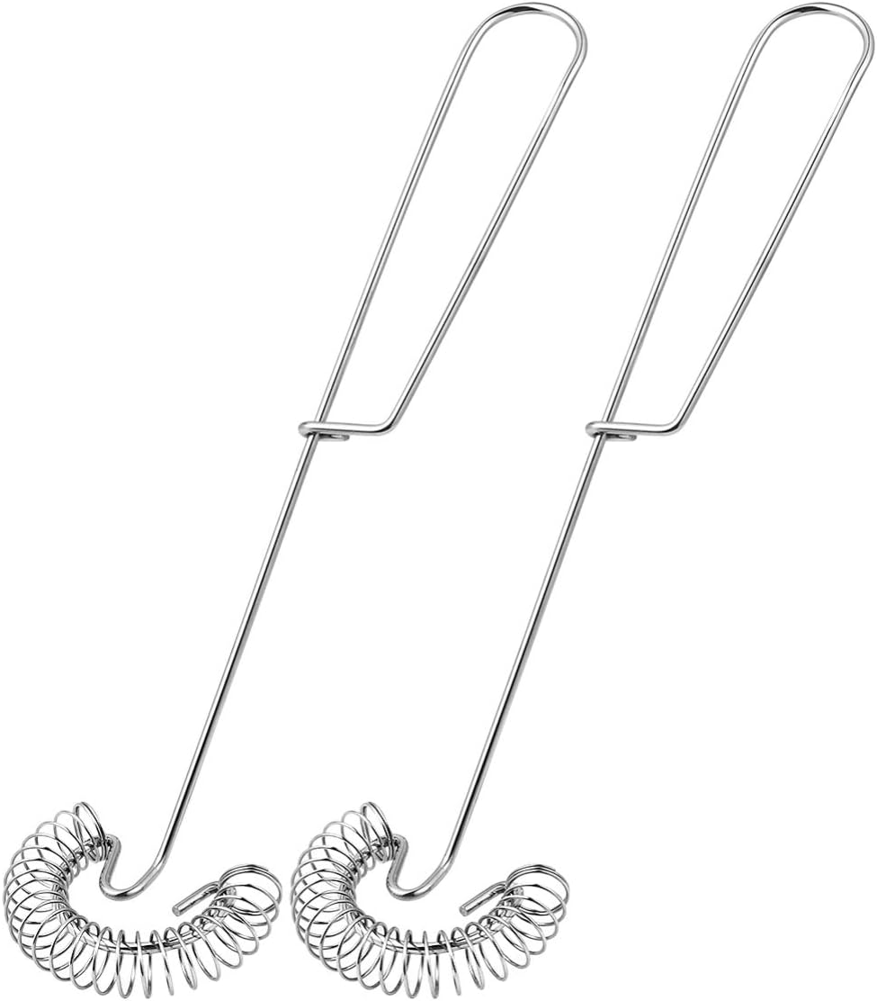 Hemoton 2 Stück Spiralbesen Schneebesen Schläger Edelstahl Mini Spring Schneebesen Saucenbesen Milch Schäumer Schaum Handmischer für Küche
