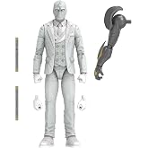 Marvel Legends Series Disney Plus Mr. Knight MCU Series Action Figure 6-inch Collectible Toy, Includes 4 Accessories and 1 Build-A-Figure Part,White
