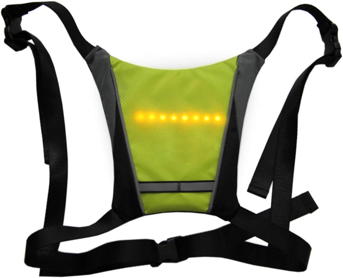 Gharpbik Bike Vest,Bike Light Indicators Vest,Bike Safety Vest Waterproof Wireless Remote Control,for Indicator Sport Outdoor Running Hiking Motorcycle & Night Cycling Safety
