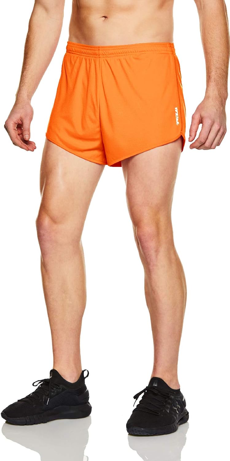 TSLA Men's Active Running Shorts, 3 Inch Quick Dry Mesh Jogging Workout