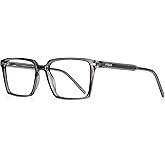 JFXQDR Men's Blue Light Blocking Glasses, Fake Computer Screen Gaming Glasses Anti Eyestrain & UV Glare RF6201