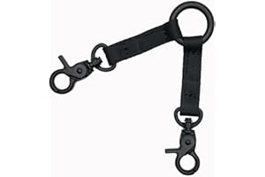 DELLA STELLA Double Clip Dog Leash for Two Dogs,Double Headed Hook Pet Safety 2 Way Coupler with Nickel Plated Swivel Clip