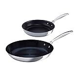 Le Creuset Tri-Ply Stainless Steel 2 pc. Nonstick