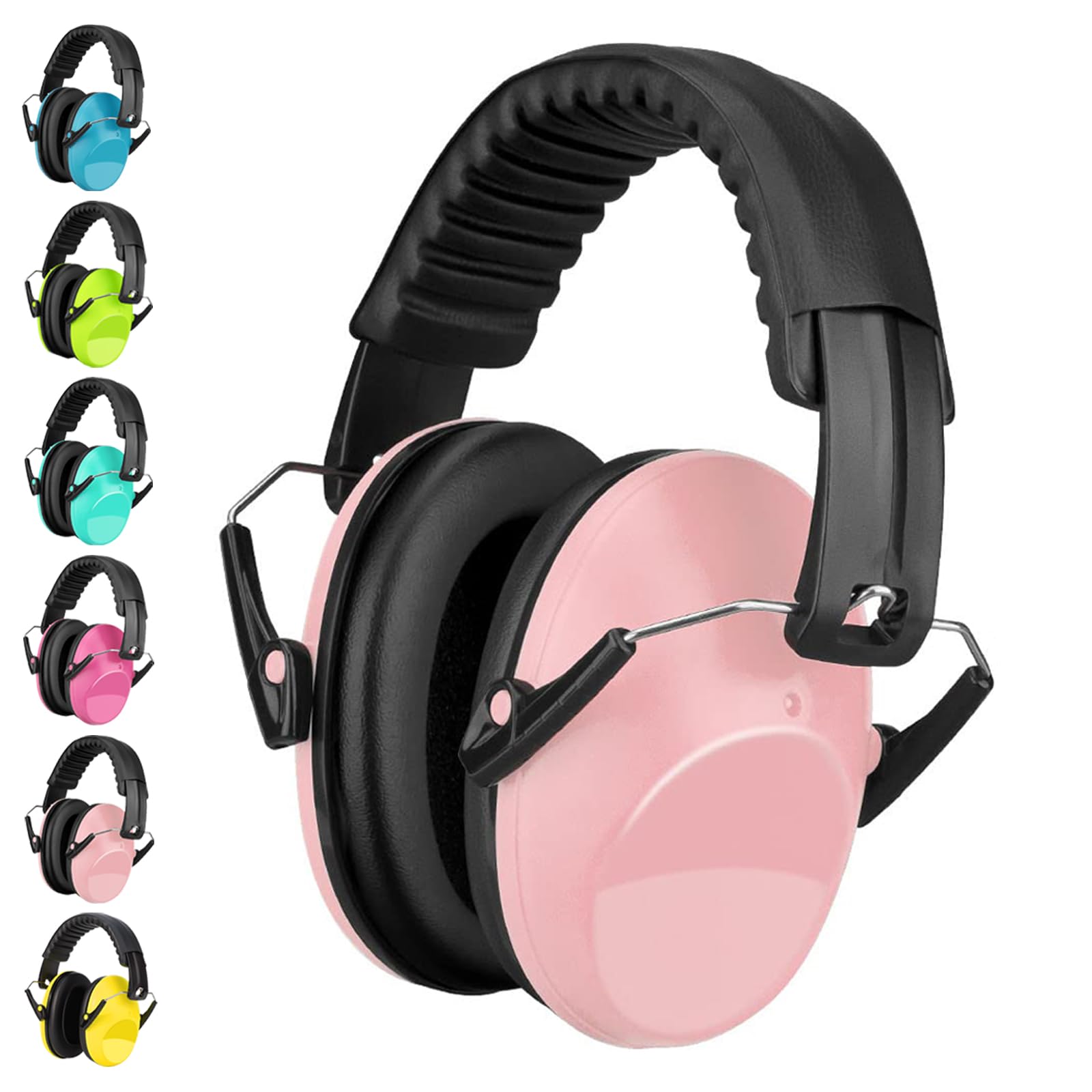 BraveKoi Kids Ear Defenders, 26dB SNR Children Noise Cancelling Headphones Foldable Adjustable Hearing Protection Noise Cancelling Earmuffs for Autism, Boys, Girls, Toddlers (Age 3-16 Year Old)