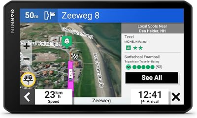 Garmin CamperCam 795 Caravan GPS with 7" Display Dash Cam Live Traffic Birdseye